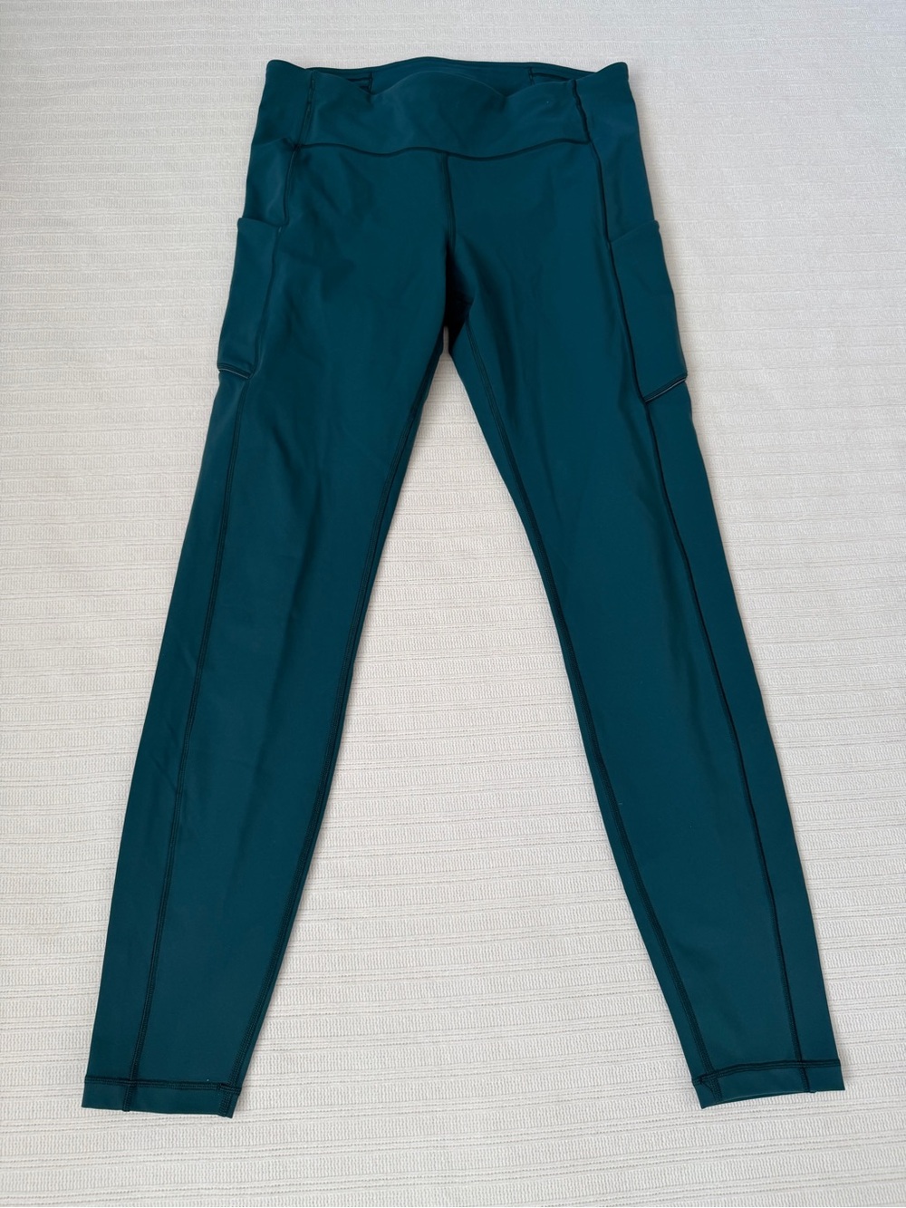 lululemon athletica Teal Green High-Rise Leggings with Side Pockets